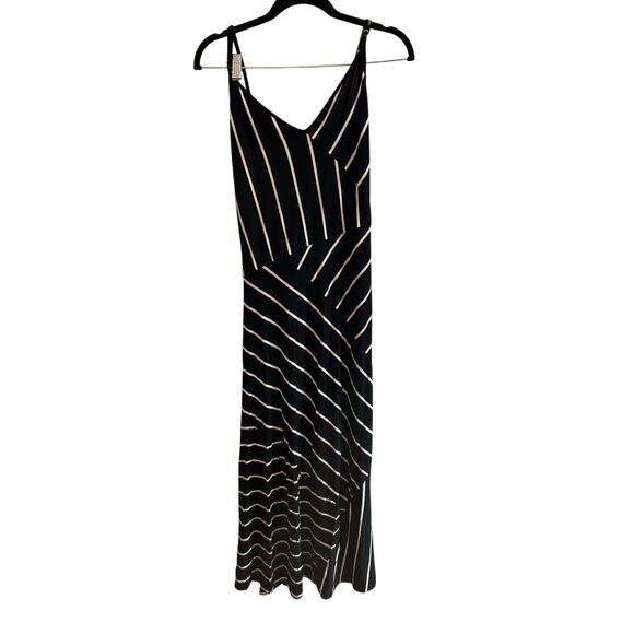 Calvin Klein Striped Maxi Dress L - Picture 1 of 3